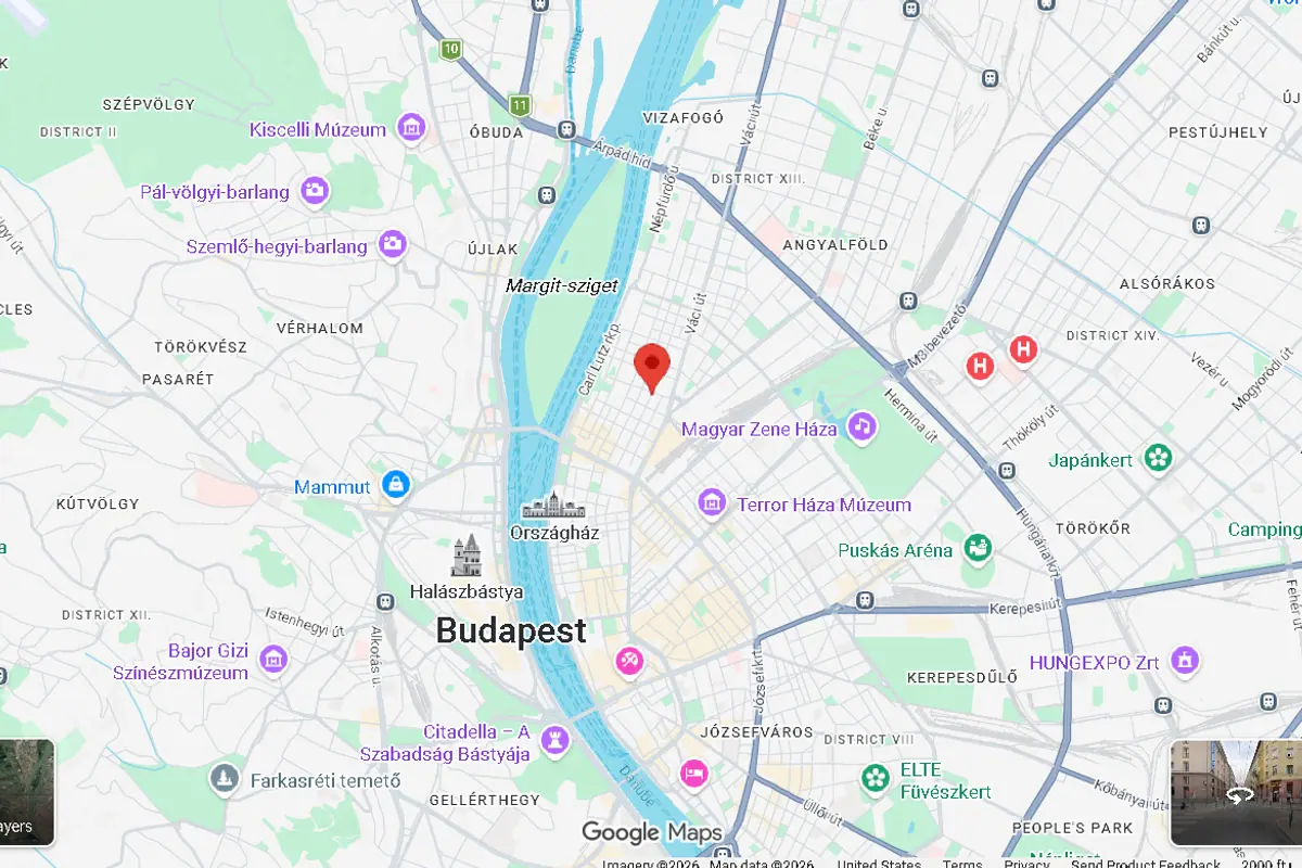 Map of Budapest