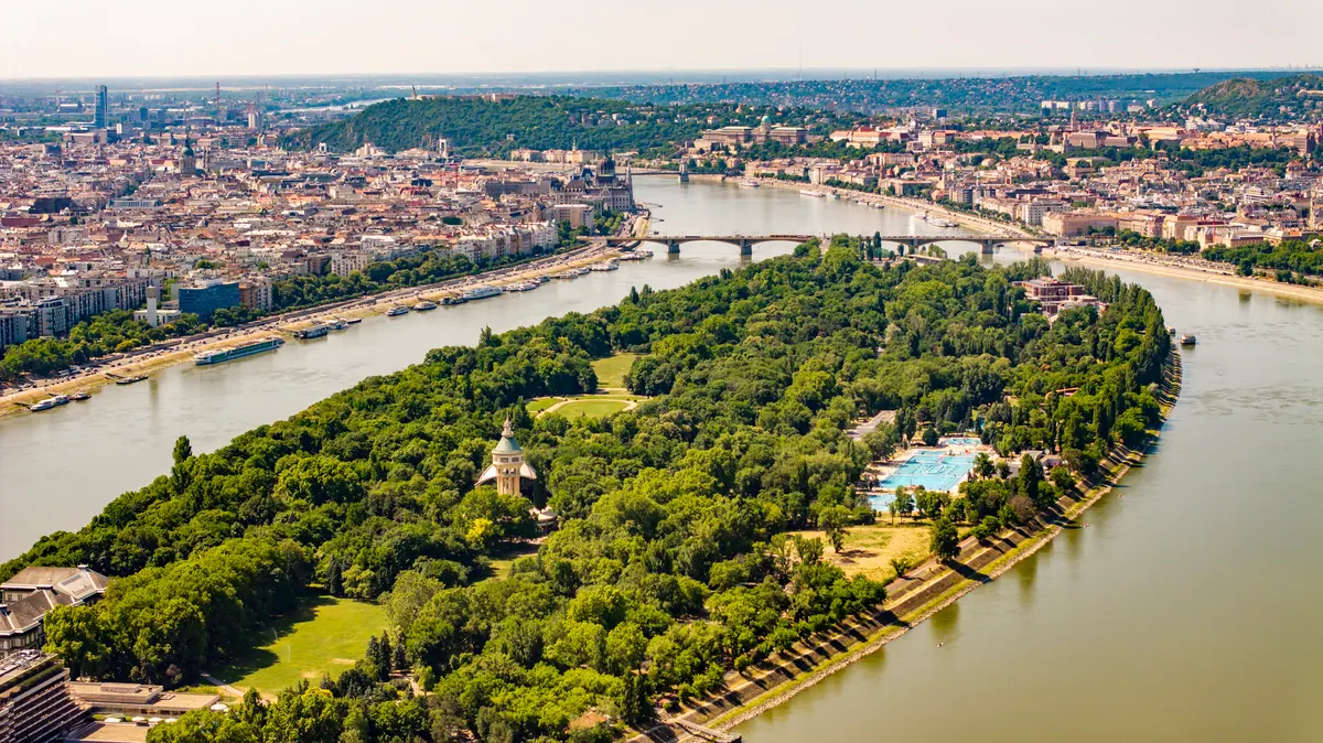 Danube promenade in Budapest
